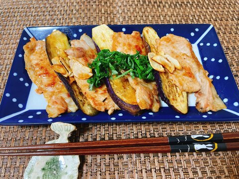 豚肉と茄子の重ね生姜焼き(潰瘍性大腸炎◎)